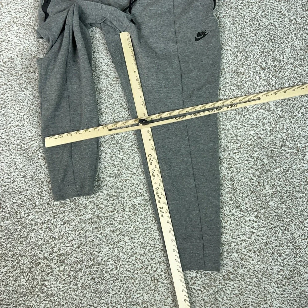 Nike Pants Womens XL Gray Tech Fleece Jogger Zip Pockets Running Gym Sport Logo